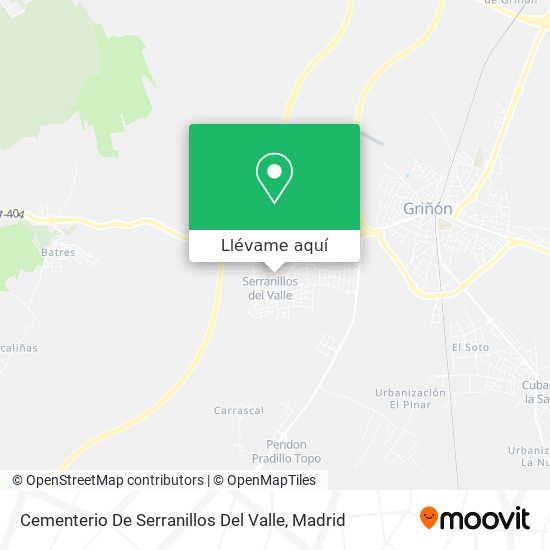 Mapa Cementerio De Serranillos Del Valle