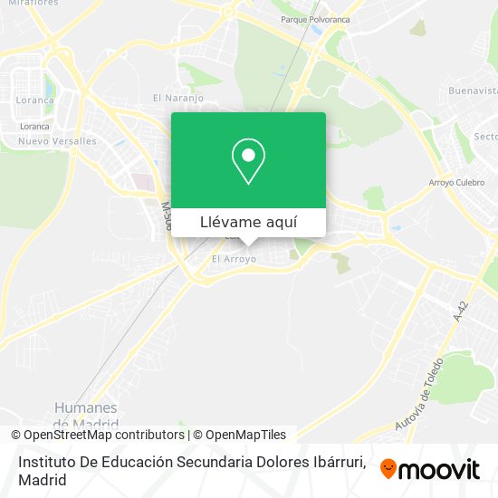 Mapa Instituto De Educación Secundaria Dolores Ibárruri