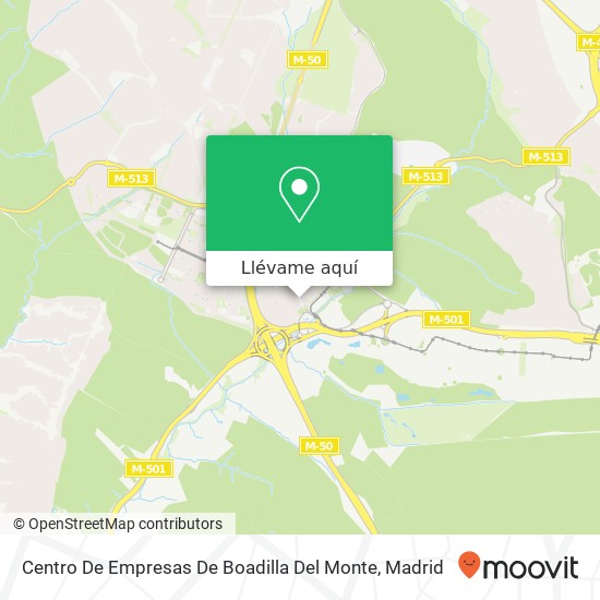 Mapa Centro De Empresas De Boadilla Del Monte