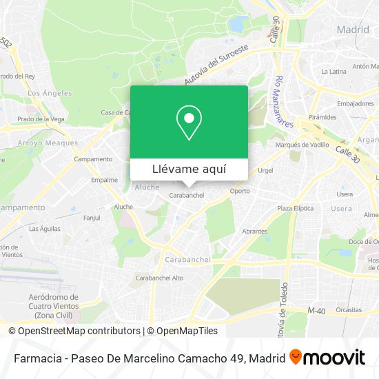 Mapa Farmacia - Paseo De Marcelino Camacho 49