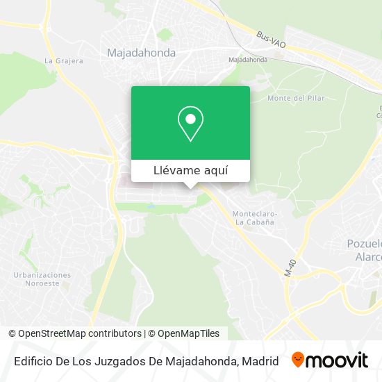 Mapa Edificio De Los Juzgados De Majadahonda