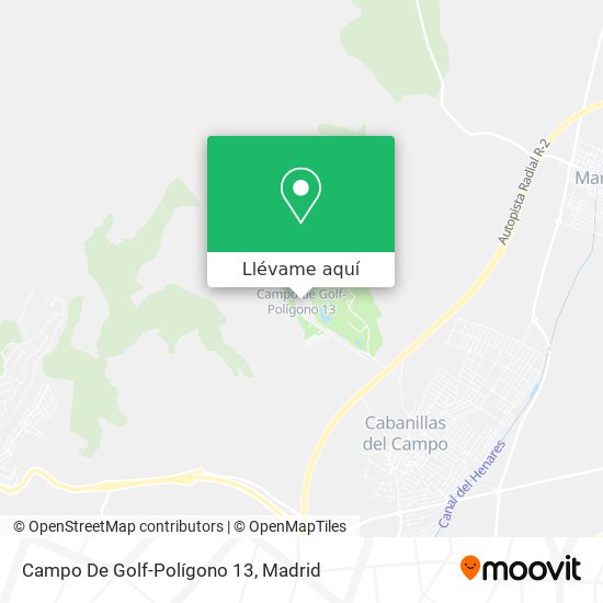 Mapa Campo De Golf-Polígono 13