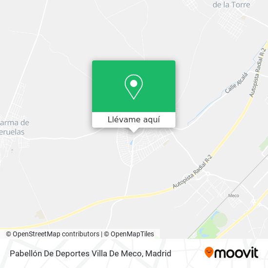 Mapa Pabellón De Deportes Villa De Meco