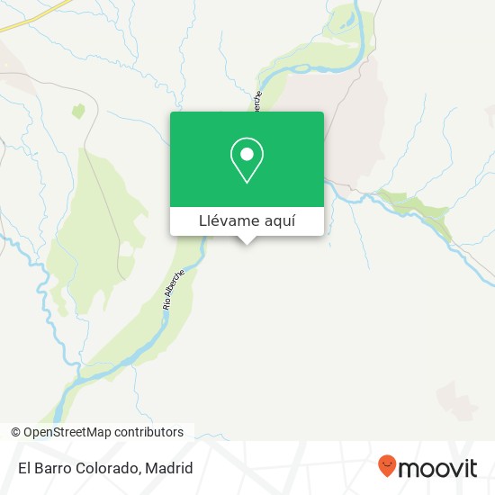 Mapa El Barro Colorado