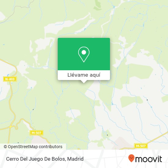 Mapa Cerro Del Juego De Bolos