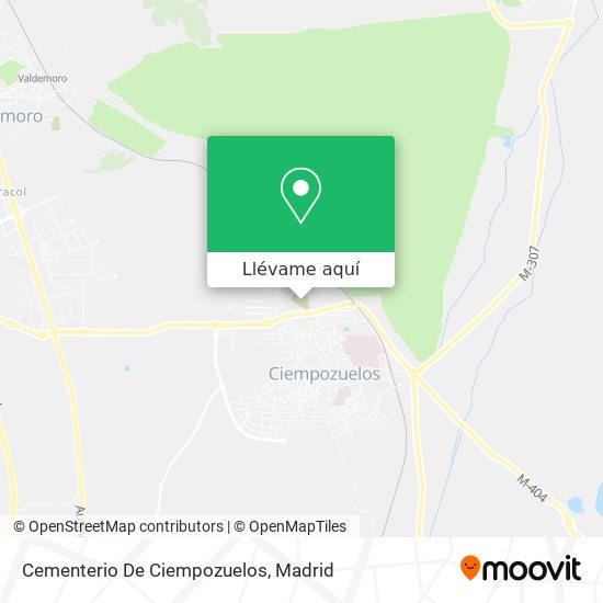 Mapa Cementerio De Ciempozuelos