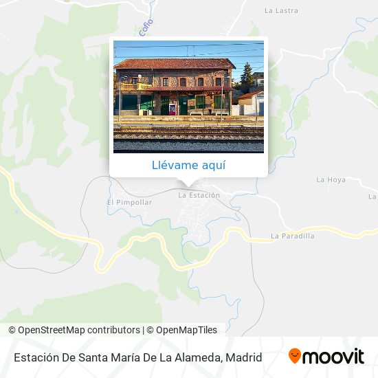 Mapa Estación De Santa María De La Alameda