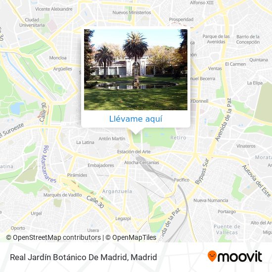Mapa Real Jardín Botánico De Madrid