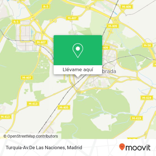 Mapa Turquía-Av.De Las Naciones