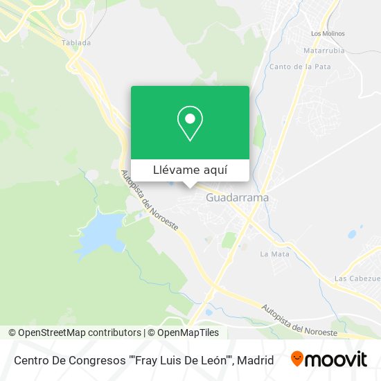 Mapa Centro De Congresos ""Fray Luis De León""