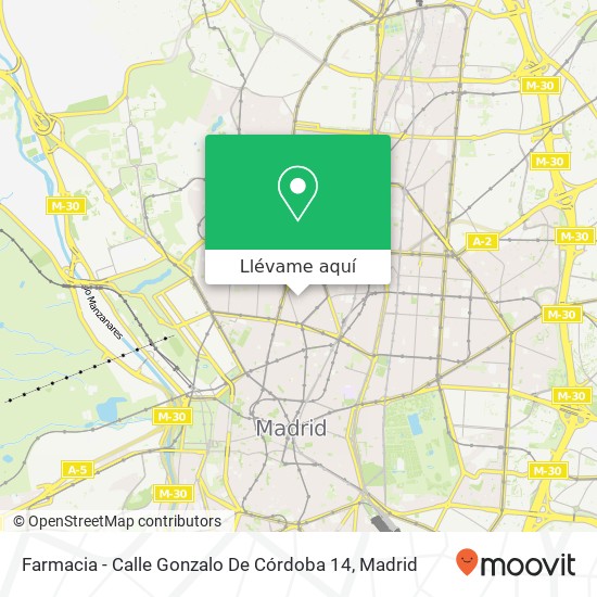 Mapa Farmacia - Calle Gonzalo De Córdoba 14