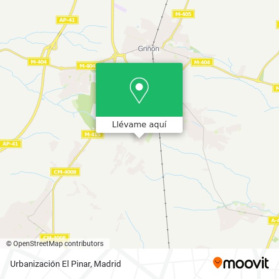 Mapa Urbanización El Pinar