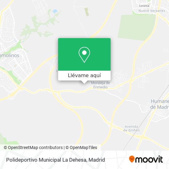 Mapa Polideportivo Municipal La Dehesa