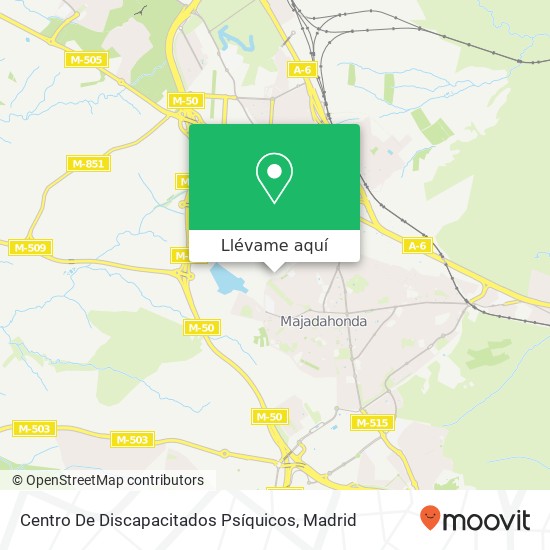 Mapa Centro De Discapacitados Psíquicos