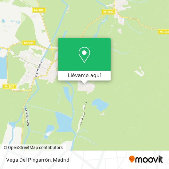 Mapa Vega Del Pingarrón