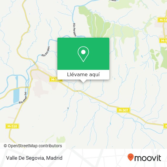 Mapa Valle De Segovia