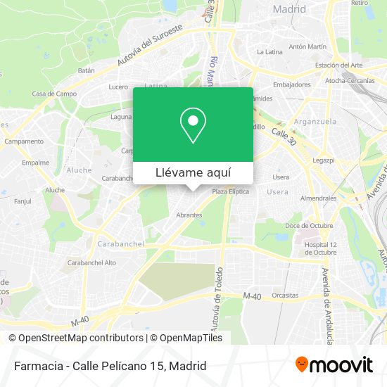 Mapa Farmacia - Calle Pelícano 15