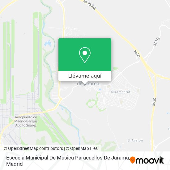 Mapa Escuela Municipal De Música Paracuellos De Jarama