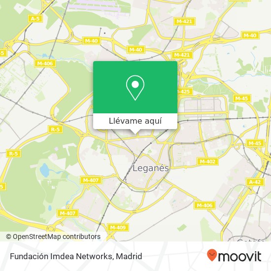 Mapa Fundación Imdea Networks