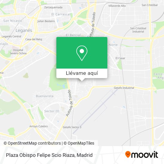 Mapa Plaza Obispo Felipe Scio Riaza