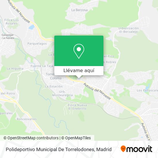 Mapa Polideportivo Municipal De Torrelodones