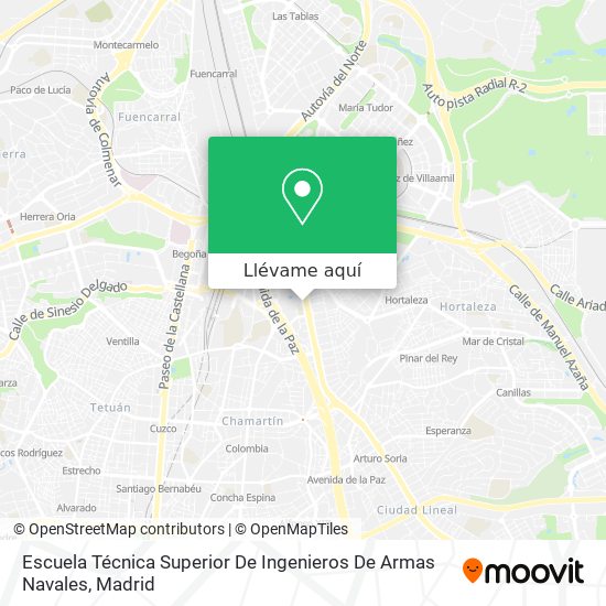 Mapa Escuela Técnica Superior De Ingenieros De Armas Navales