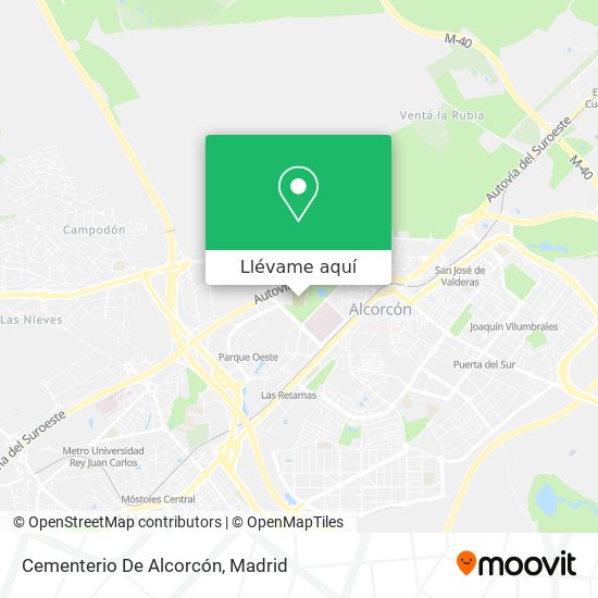 Mapa Cementerio De Alcorcón