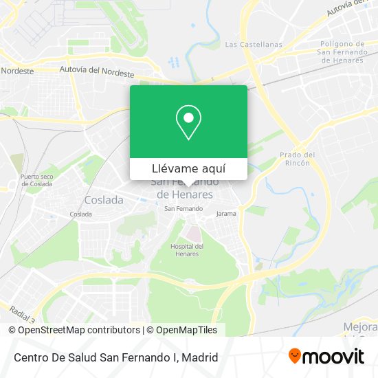 Mapa Centro De Salud San Fernando I