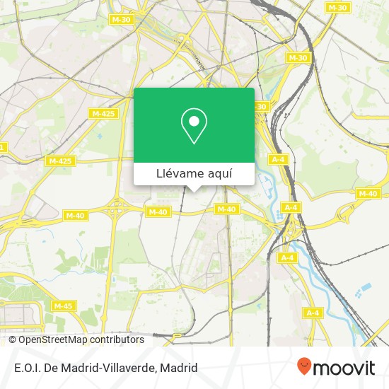 Mapa E.O.I. De Madrid-Villaverde