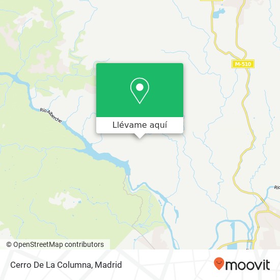 Mapa Cerro De La Columna