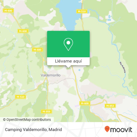 Mapa Camping Valdemorillo