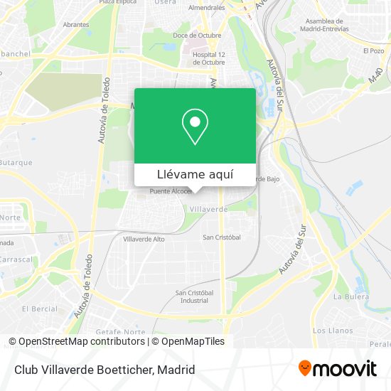 Mapa Club Villaverde Boetticher