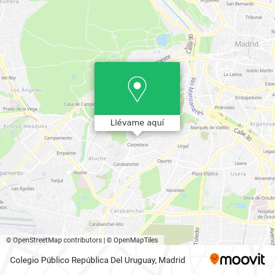 Mapa Colegio Público República Del Uruguay