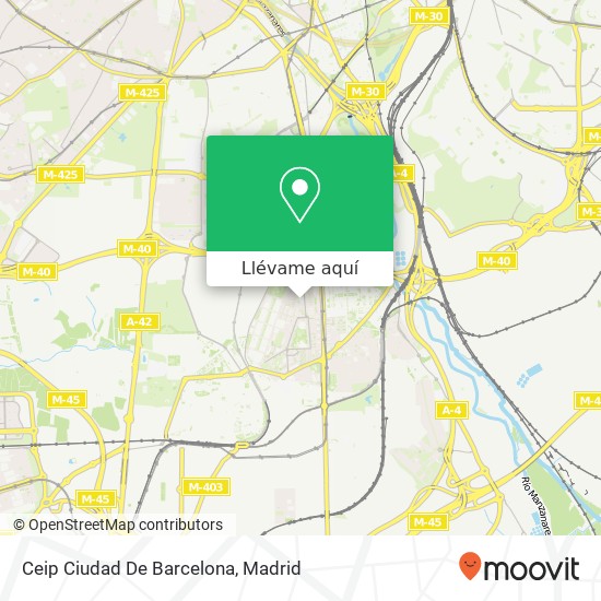 Mapa Ceip Ciudad De Barcelona
