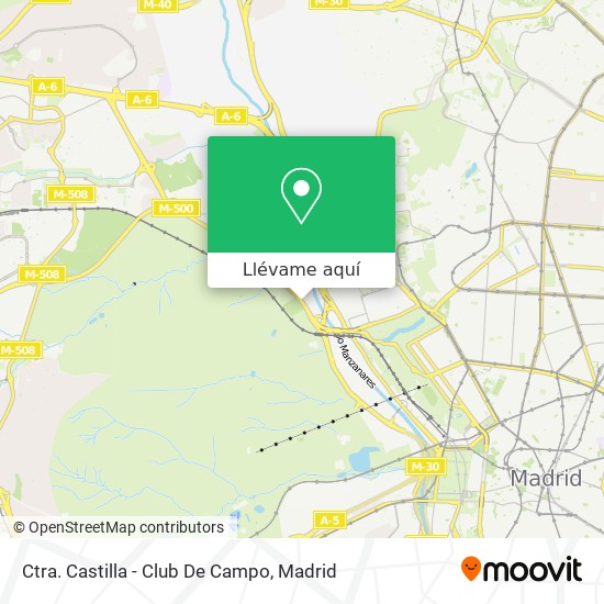 Mapa Ctra. Castilla - Club De Campo