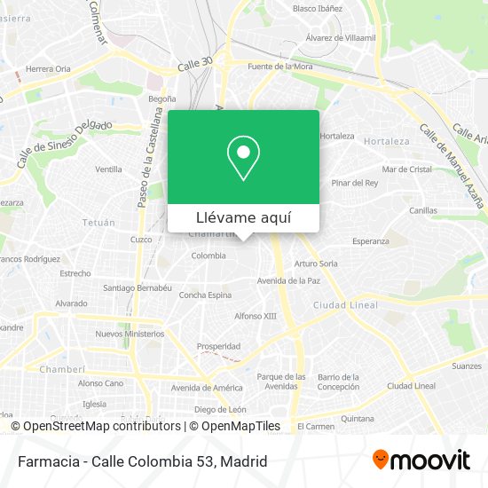 Mapa Farmacia - Calle Colombia 53