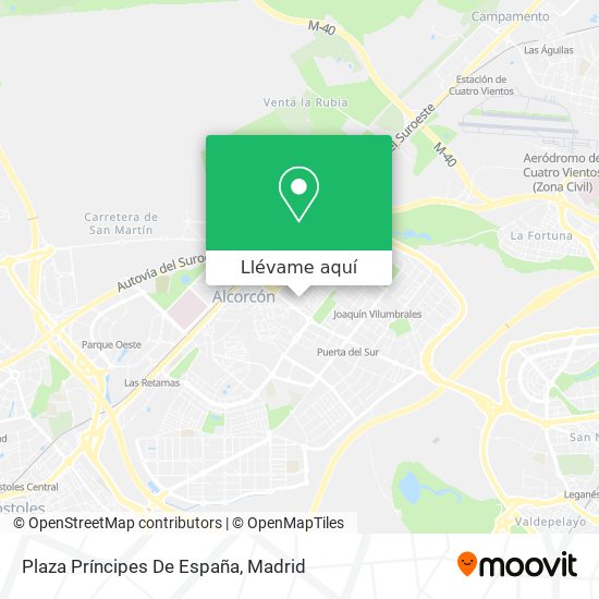 Mapa Plaza Príncipes De España