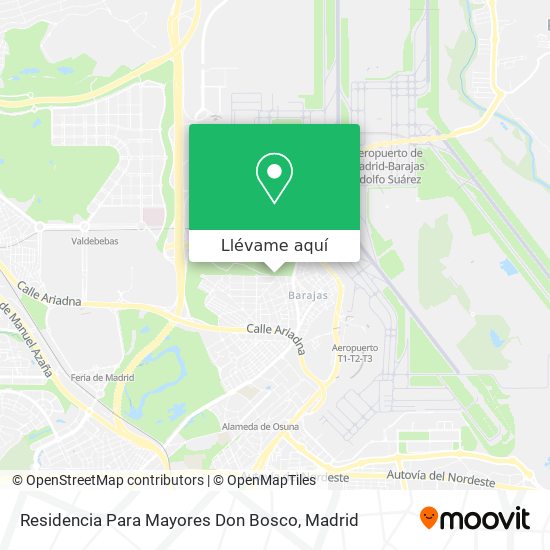 Mapa Residencia Para Mayores Don Bosco