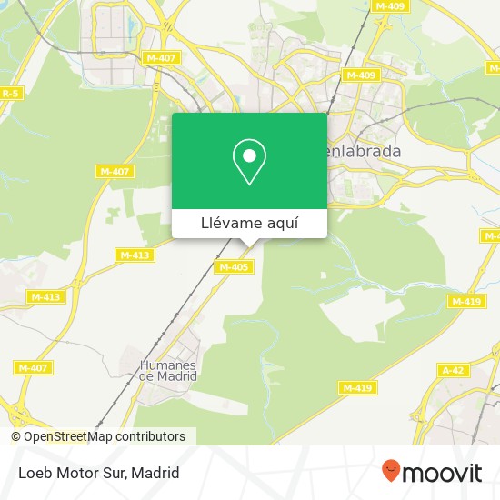 Mapa Loeb Motor Sur