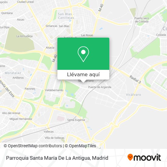 Mapa Parroquia Santa María De La Antigua