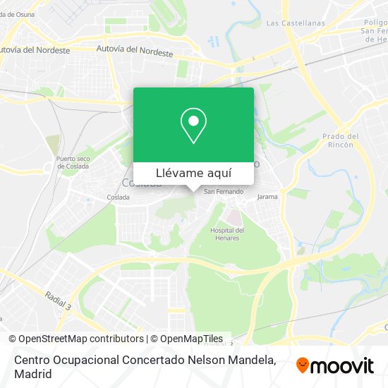 Mapa Centro Ocupacional Concertado Nelson Mandela