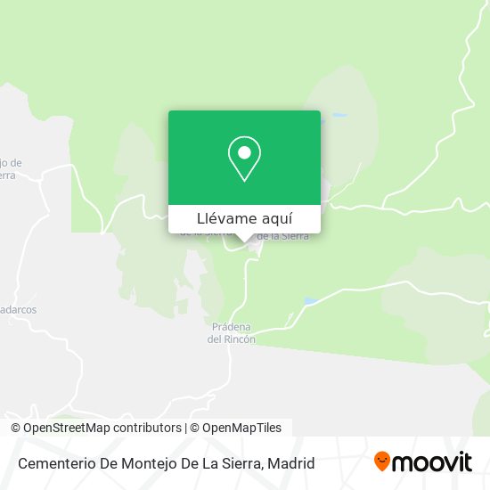 Mapa Cementerio De Montejo De La Sierra