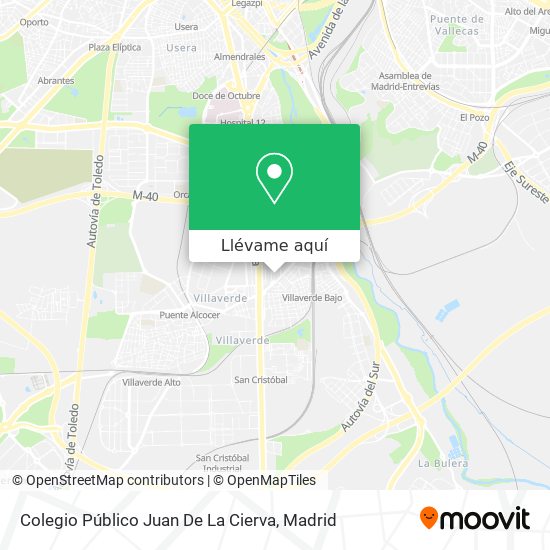 Mapa Colegio Público Juan De La Cierva