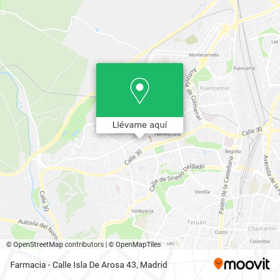 Mapa Farmacia - Calle Isla De Arosa 43