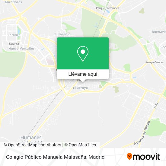 Mapa Colegio Público Manuela Malasaña