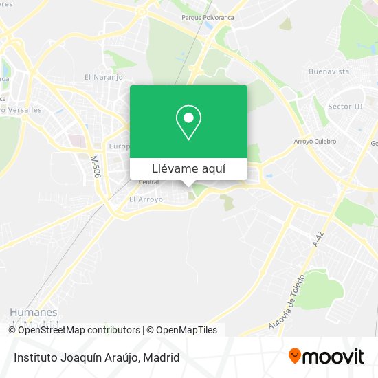 Mapa Instituto Joaquín Araújo