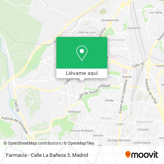 Mapa Farmacia - Calle La Bañeza 3