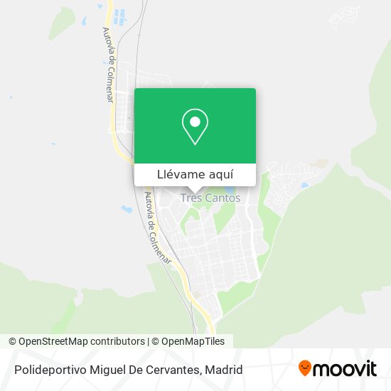 Mapa Polideportivo Miguel De Cervantes
