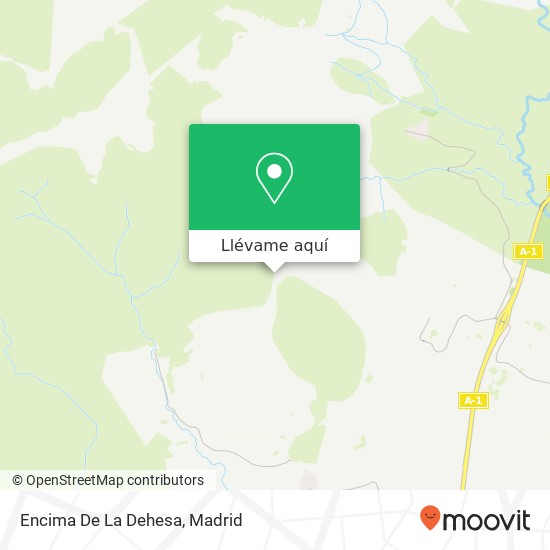 Mapa Encima De La Dehesa