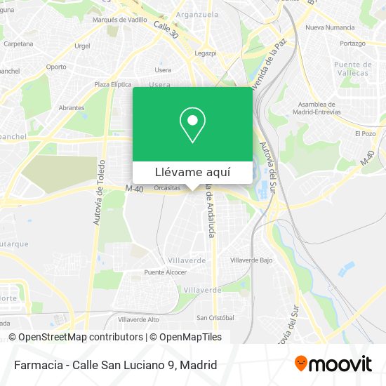 Mapa Farmacia - Calle San Luciano 9